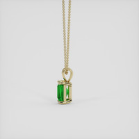 1.60 Ct. Green Tsavorite Garnet Pendant, 14K Yellow Gold 3