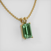 2.07 Ct. Gemstone Pendant, 14K Yellow Gold 2