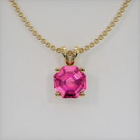 0.81 Ct. Gemstone Pendant, 14K Yellow Gold 1