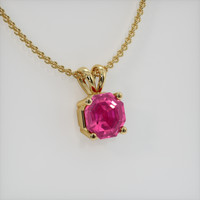 0.81 Ct. Gemstone Pendant, 14K Yellow Gold 2