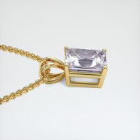 3.43 Ct. Gemstone Pendant, 14K Yellow Gold 3