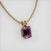 2.80 Ct. Gemstone Pendant, 14K Yellow Gold 2