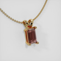 1.47 Ct. Sapphire Pendant, 14K Yellow Gold 2