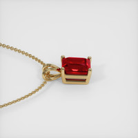 3.01 Ct. Ruby Pendant, 14K Yellow Gold 3