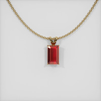 4.99 Ct. Ruby Pendant, 14K Yellow Gold 1