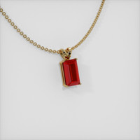 4.99 Ct. Ruby Pendant, 14K Yellow Gold 2