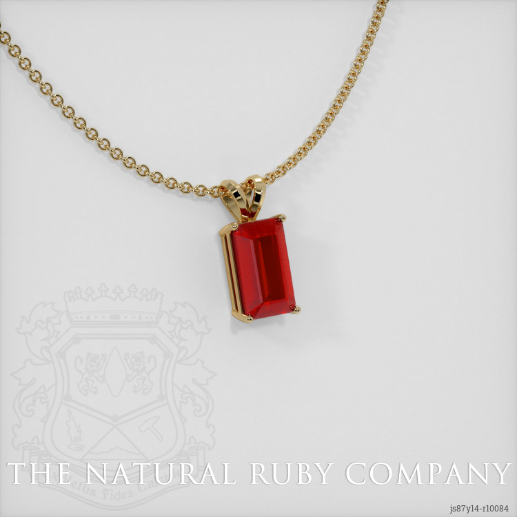 Ruby Pendant 4.99 Ct. 14K Yellow Gold | The Natural Ruby Company