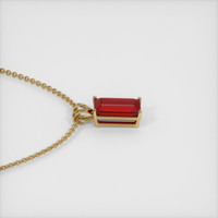 4.99 Ct. Ruby Pendant, 14K Yellow Gold 3