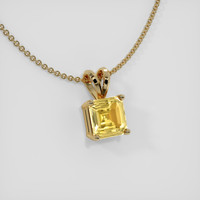1.53 Ct. Sapphire Pendant, 14K Yellow Gold 2