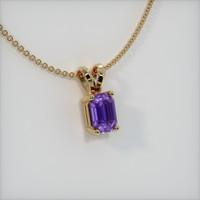 0.64 Ct. Sapphire Pendant, 14K Yellow Gold 2