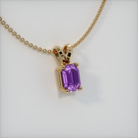0.64 Ct. Sapphire Pendant, 14K Yellow Gold 2