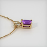 0.64 Ct. Sapphire Pendant, 14K Yellow Gold 3
