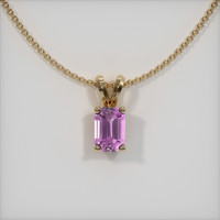 0.69 Ct. Sapphire Pendant, 14K Yellow Gold 1