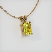 0.85 Ct. Sapphire Pendant, 14K Yellow Gold 2