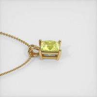 4.04 Ct. Sapphire Pendant, 14K Yellow Gold 3