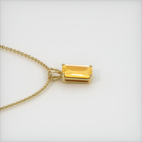 6.59 Ct. Yellow Sapphire Pendant, 14K Yellow Gold 3