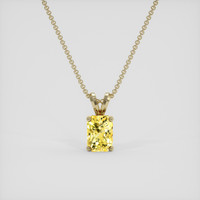 1.69 Ct. Yellow Sapphire Pendant, 14K Yellow Gold 1