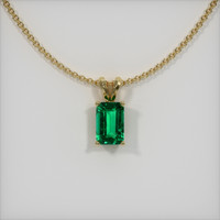 Emerald Pendant 1.41 Ct. 18K Yellow Gold Preview