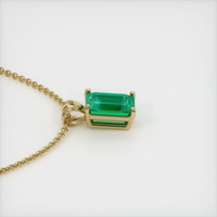 1.63 Ct. Emerald  Pendant - 18K Yellow Gold