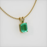 2.51 Ct. Emerald  Pendant - 18K Yellow Gold