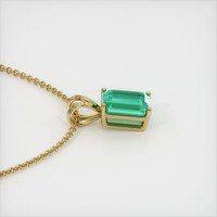 2.51 Ct. Emerald  Pendant - 18K Yellow Gold