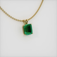 2.30 Ct. Emerald   Pendant, 18K Yellow Gold 2