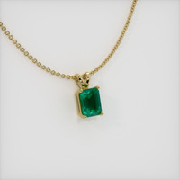 1.67 Ct. Emerald  Pendant - 18K Yellow Gold
