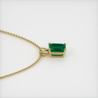 1.67 Ct. Emerald  Pendant - 18K Yellow Gold