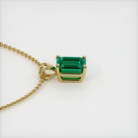 2.62 Ct. Emerald  Pendant - 18K Yellow Gold