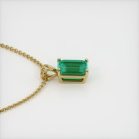 Solitaire Emerald Pendant 1.40 Ct., 18K Yellow Gold Preview