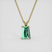 4.60 Ct. Emerald Pendant, 18K Yellow Gold 1
