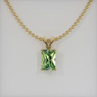 0.78 Ct. Gemstone Pendant, 18K Yellow Gold 1