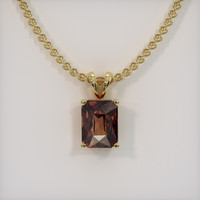 2.45 Ct. Gemstone Pendant, 18K Yellow Gold 1