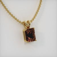 2.45 Ct. Gemstone Pendant, 18K Yellow Gold 2