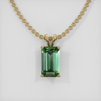 2.07 Ct. Gemstone Pendant, 18K Yellow Gold 1