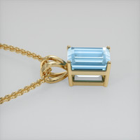 2.92 Ct. Gemstone Pendant, 18K Yellow Gold 3