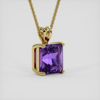 12.24 Ct. Purple Amethyst Pendant, 18K Yellow Gold 2