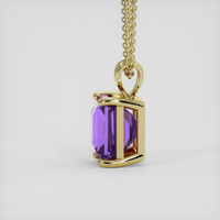 12.24 Ct. Purple Amethyst Pendant, 18K Yellow Gold 3