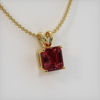 1.71 Ct. Gemstone Pendant, 18K Yellow Gold 2