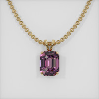 2.80 Ct. Gemstone Pendant, 18K Yellow Gold 1