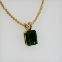 3.17 Ct. Gemstone Pendant, 18K Yellow Gold 2