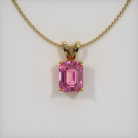 2.08 Ct. Sapphire Pendant, 18K Yellow Gold 1
