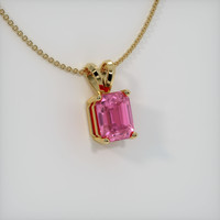 2.08 Ct. Sapphire Pendant, 18K Yellow Gold 2