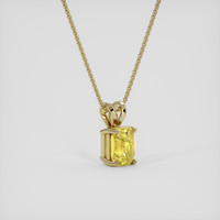 1.69 Ct. Yellow Sapphire Pendant, 18K Yellow Gold 2