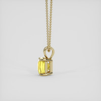 1.69 Ct. Yellow Sapphire Pendant, 18K Yellow Gold 3