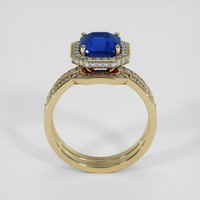 3.22 Ct. Blue Sapphire Ring, 10K Yellow Gold 3