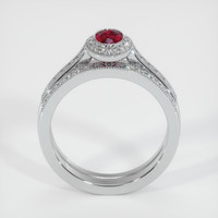 0.43 Ct. Ruby Ring, Platinum 950 3