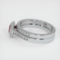 0.43 Ct. Ruby Ring, Platinum 950 4