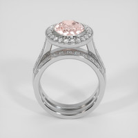 4.13 Ct. Padparadscha Sapphire Ring, Platinum 950 3