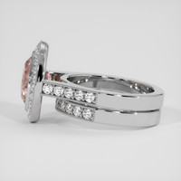 4.13 Ct. Padparadscha Sapphire Ring, Platinum 950 4